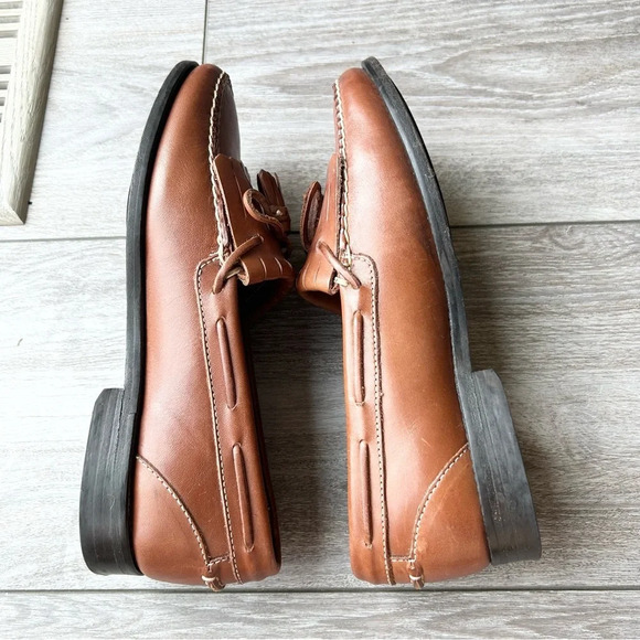 Johnston & Murphy  Tassel Brown Leather Loafer - Picture 8 of 16